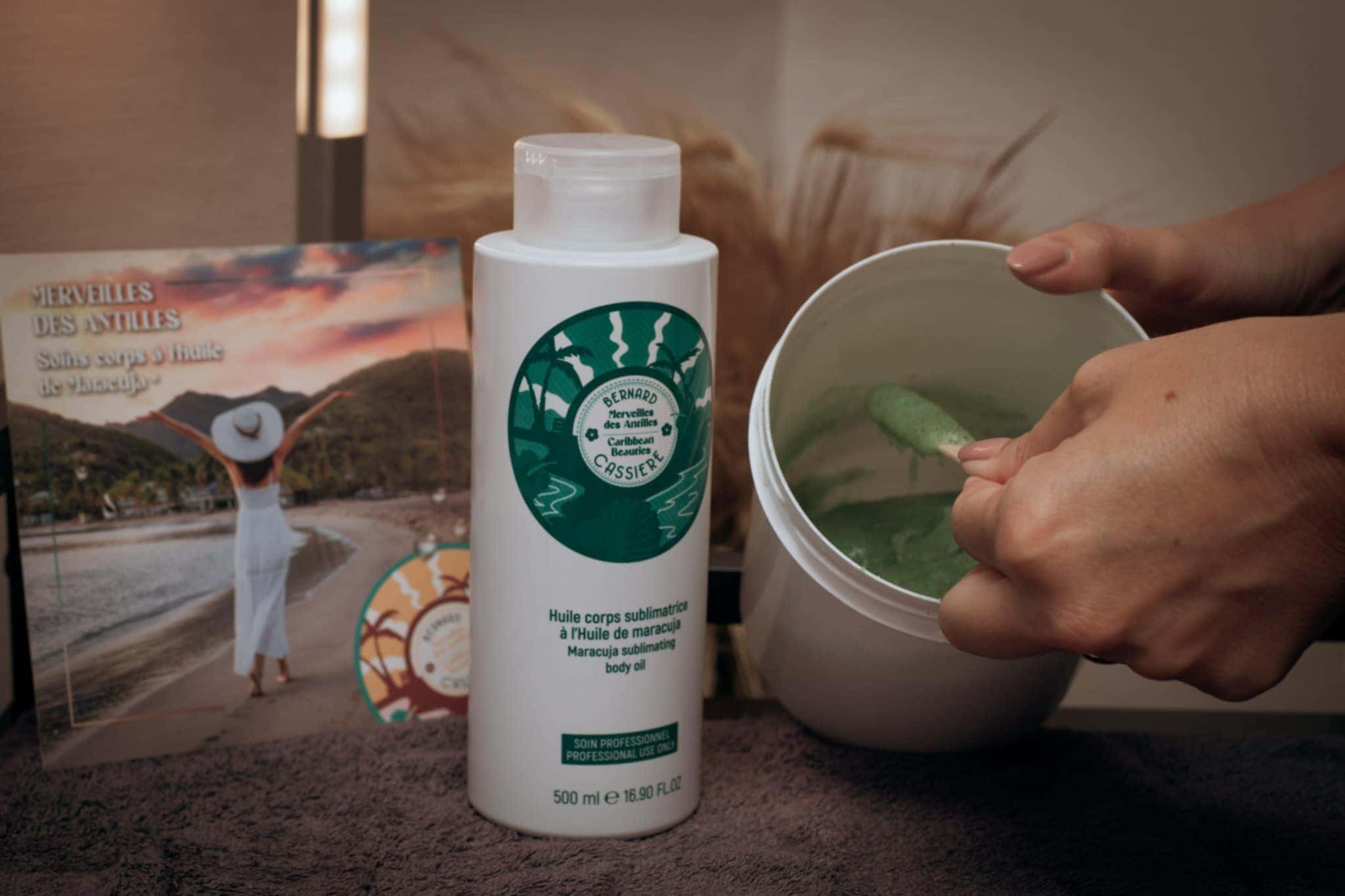 Soin corps Maracuja chez Beauty & Vous à Harveng, un rituel exotique hydratant et revitalisant pour la peau.