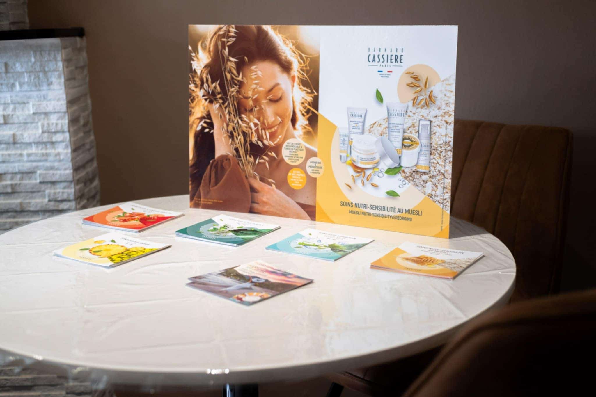 Soins visage Bernard Cassière à l’institut Beauty & Vous à Harveng, soins naturels anti-âge, hydratants et apaisants.